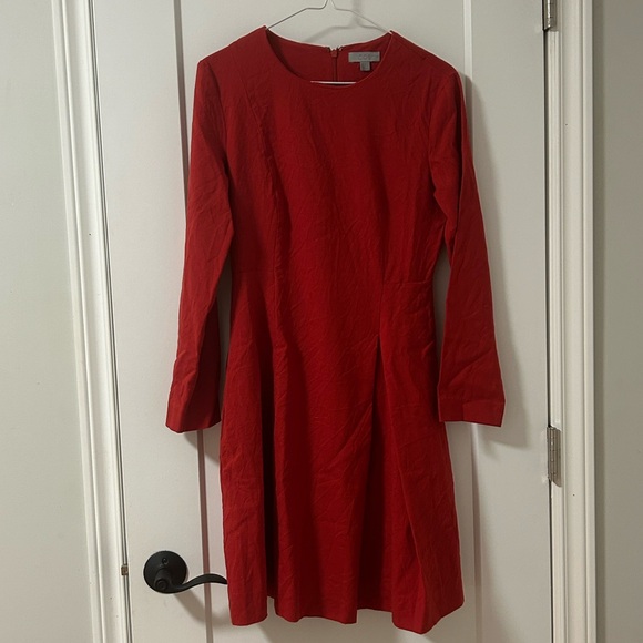 COS Red Wool Dress - Picture 2 of 9